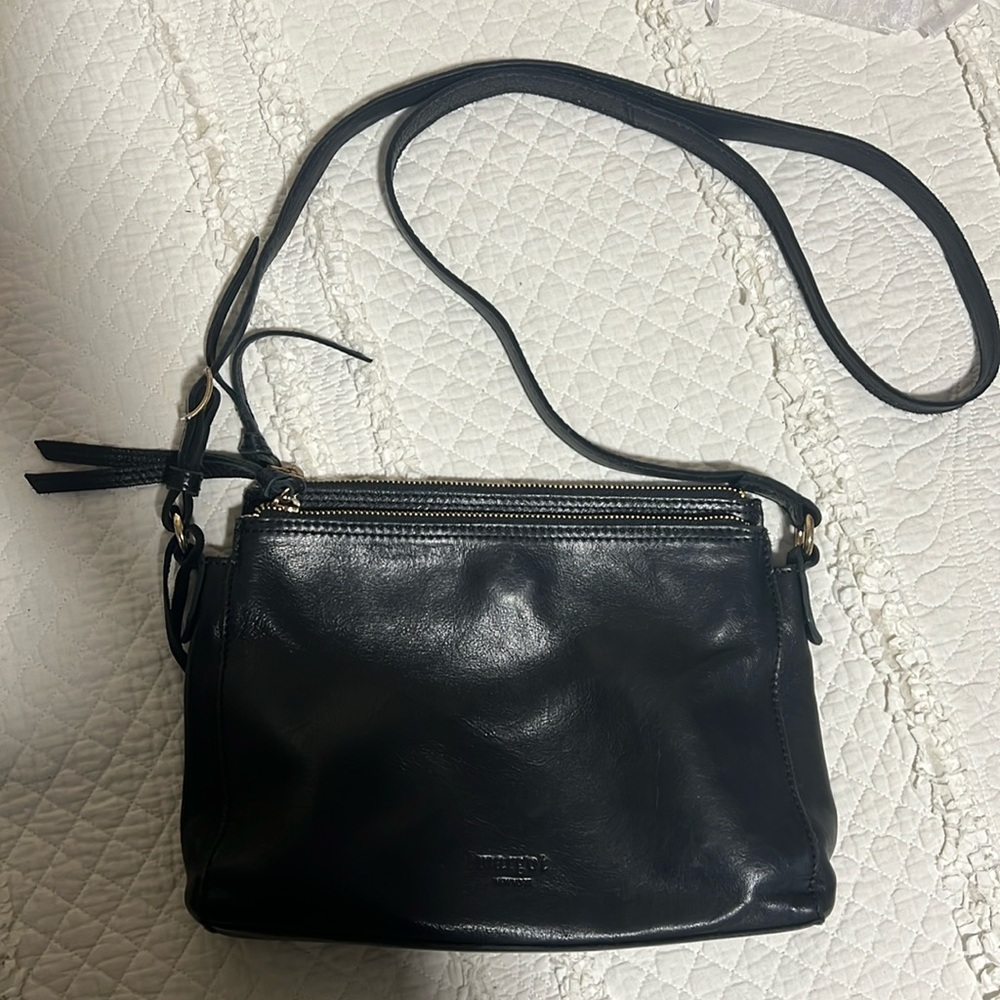 Margo black genuine leather purse